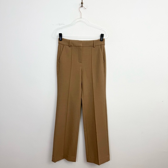J.Crew Natalia Pant Four Season Stretch Carreman Wool Blend Size 4 Tan - Picture 2 of 6